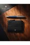Pebble Leather Ladies' 6CC Zip Card Holder - Black - 5