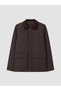 Esvab • Modern & Distinctive Standard Fit Contrast Roba Collar Men's Coat - 6