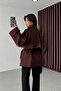 Belted Oversized Imported Zr Model Melton Coat - 5