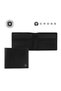 Pebble Leather 8CC Classic Fold Wallet - Black