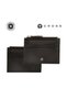 Pebble Leather Ladies' 6CC Zip Card Holder - Black