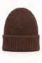 Women's Plush Textured Soft Winter Warm Beanie 3-Piece Set Beige + Red + Brown - 3