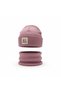 100% Cotton Ribbed Children's Beanie Neck Collar Set Flexible Winter Beanie Set
