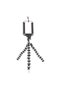 Flexible tripod for mobile phone, action camera, adjustable