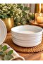 Modern Plain Deep Dinner Plate for 6 People 22cm - 5