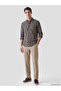 Rmz Gi̇yi̇m Farkiyla Regular Fit Checkered Embroidered Gabardine Men's Shirt - 3