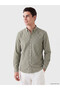 Quality Pieces from Çelebi Store Standard Fit Checked Embroidered Poplin Men's Shirt - 3