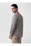 Esvab • Modern & Distinctive Standard Fit Checkered Embroidered Poplin Men's Shirt - 4
