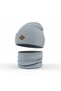 1-4 Years Old 100% Cotton Ribbed Children's Beanie Neck Collar Set Flexible Winter Beanie Set for Boys
