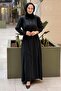 Missdalida Pocket Cover Shirt Collar Long Dress - 2