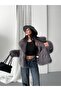 Women's Faux Fur Plush Coat Oversized Snap Button Double Pocket Winter Fur Coat - 4