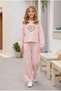Girl's Tracksuit Set 100% Cotton 2-Strand Brushed Sweatshirt Pants Three
