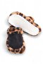 Black Soft Textured, Lightweight and Flexible, Leopard Patterned, Plush Detailed, Comfortable Sole Slippers - 4