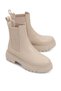 Cream-Colored Thick Sole, Easy-To-Wear, Flexible Side Panel, Practical Design Chelsea Boots