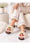 Women's House Slippers Plush Soft Comfortable Cherry Detailed Gift Bundle Bridal Dowry Guest House Slippers - 9