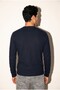 Men's Navy Blue 6220 0 Collar Ib Jacquard Sweatshirt - 3