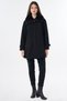 Fur-Trimmed Coat with Collar - 3