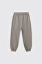 Baby Boy Gray Sweatpants with Elastic Waist and Cuffs - 2