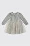 Baby Girl Patterned Green Tulle Dress