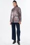 Gold Buttoned Patterned Jacket Mink - 3