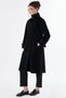 Buckle Detailed Cashmere Coat Black - 4