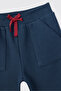 Baby Boy Elastic Waist Indigo Sweatpants with Pockets - 3