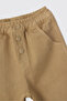 Baby Boy Elastic Waist Beige Trousers - 3