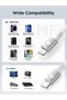 كابل USB C إلى Lightning بطول 3 أمتار (عبوة من قطعتين)، كابل آيفون طويل معتمد من MFi - 6