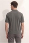 Ds Damat Regular Fit Smoked 100% Cotton Long Lasting Non-Curling Polo Collar Embroidered T-Shirt - 3