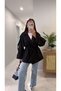 Nadisa Black Belted Short Premium Trench Coat - 4