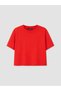 Two Mt Shop Quality Soulife Red Plain Loose & Baggy Short Sleeve Women's T-Shirt