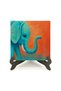 Elephant Printed Wooden Tabletop 10X10 1G-Fil1 - 2