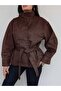 Suede Waist Drawstring Jacket - 3
