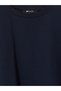 Two Mt Shop Quality Soulife Navy Blue Plain Loose & Baggy Short Sleeve Women's T-Shirt - 3