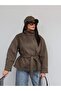 Suede Waist Drawstring Jacket
