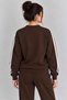 Women's Striped Detail Circular Neck Sweatshirt - 2