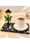 Porcelain Coffee Cup with Street Lamp Design and Wooden Incense Burner Gift Set - 2