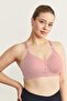 Wireless Snap-On Gathering Bra Cc897 Dusty Rose - 6