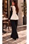 Elastic Waist Buttoned Beard Knitwear Women's Floral Vest - 6