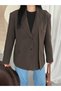 Valencia Women's Oversize Kruvaze Blazer Jacket - 4