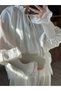 Lace-Up White Shirt - 5