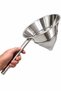 Professional Stainless Steel Conical Sieve Strainer with Double Strainer 25cm Large Size Ra701 - 3
