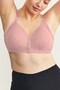 Wireless Snap-On Gathering Bra Cc897 Dusty Rose - 5