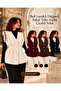 Elastic Waist Buttoned Beard Knitwear Women's Floral Vest - 2