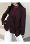 Valencia Women's Oversize Kruvaze Blazer Jacket - 3