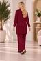 Women's Fishing Collar Zippered Knitwear Set - 3
