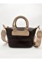 Women's Daily Hand and Shoulder Bag Brown – with Zipper Pocket and Strap - 3