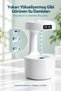 Water Drop Effect Air Humidifier Steam Machine Ultrasonic Silent Touchscreen with Digital Clock - 2