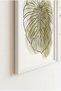 3-Piece Botanical Line Art White Wooden Framed Mdf Painting Set - Living Room Wall Decor Huhu3316 - Triple Painting Set White Frame - 3