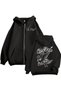 Lil Peep Cry Baby Printed 3 Thread Zipper Cardigan Oversized
